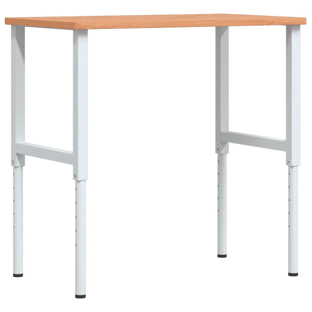 Werkbank rechthoekig 100x60x(71,5-98) cm massief beukenhout is nu te koop bij PeponiXL, paradijselijk wonen!