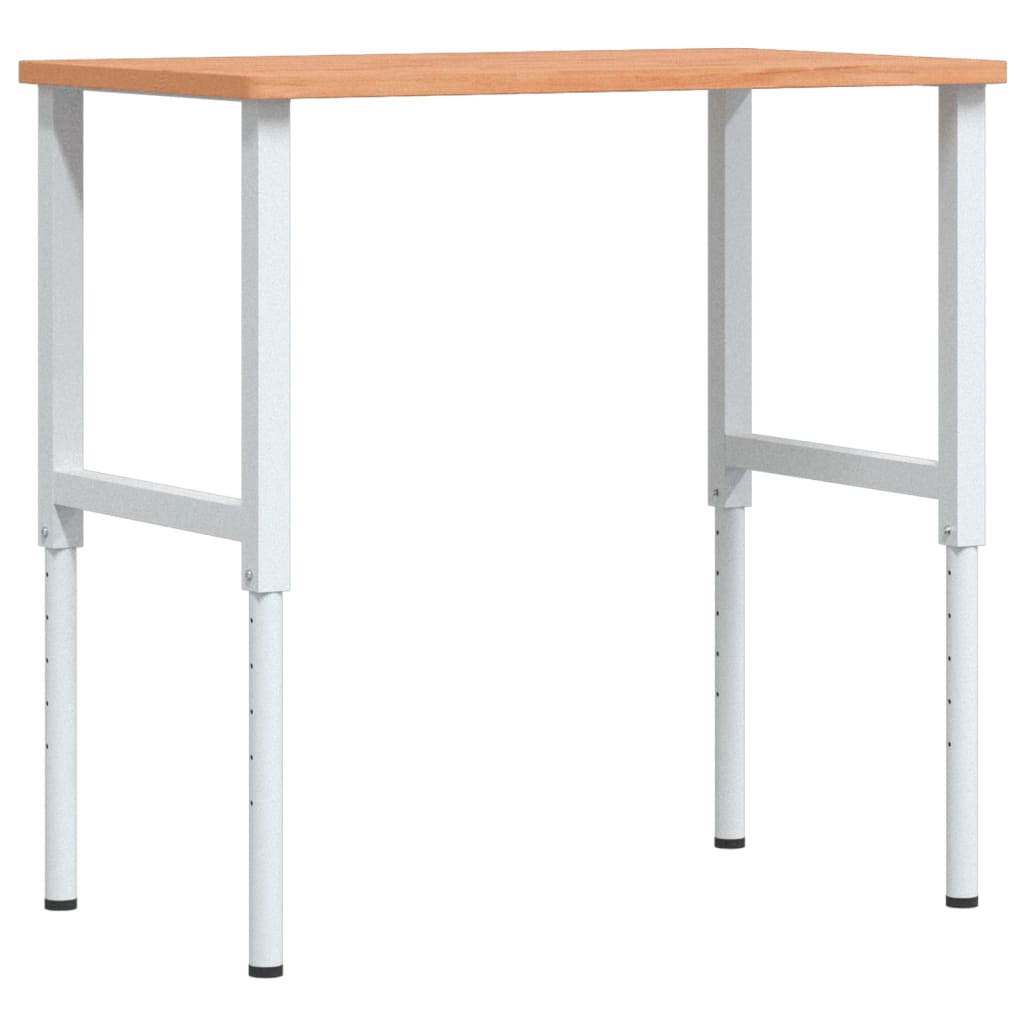 Werkbank rechthoekig 100x60x(71,5-98) cm massief beukenhout is nu te koop bij PeponiXL, paradijselijk wonen!