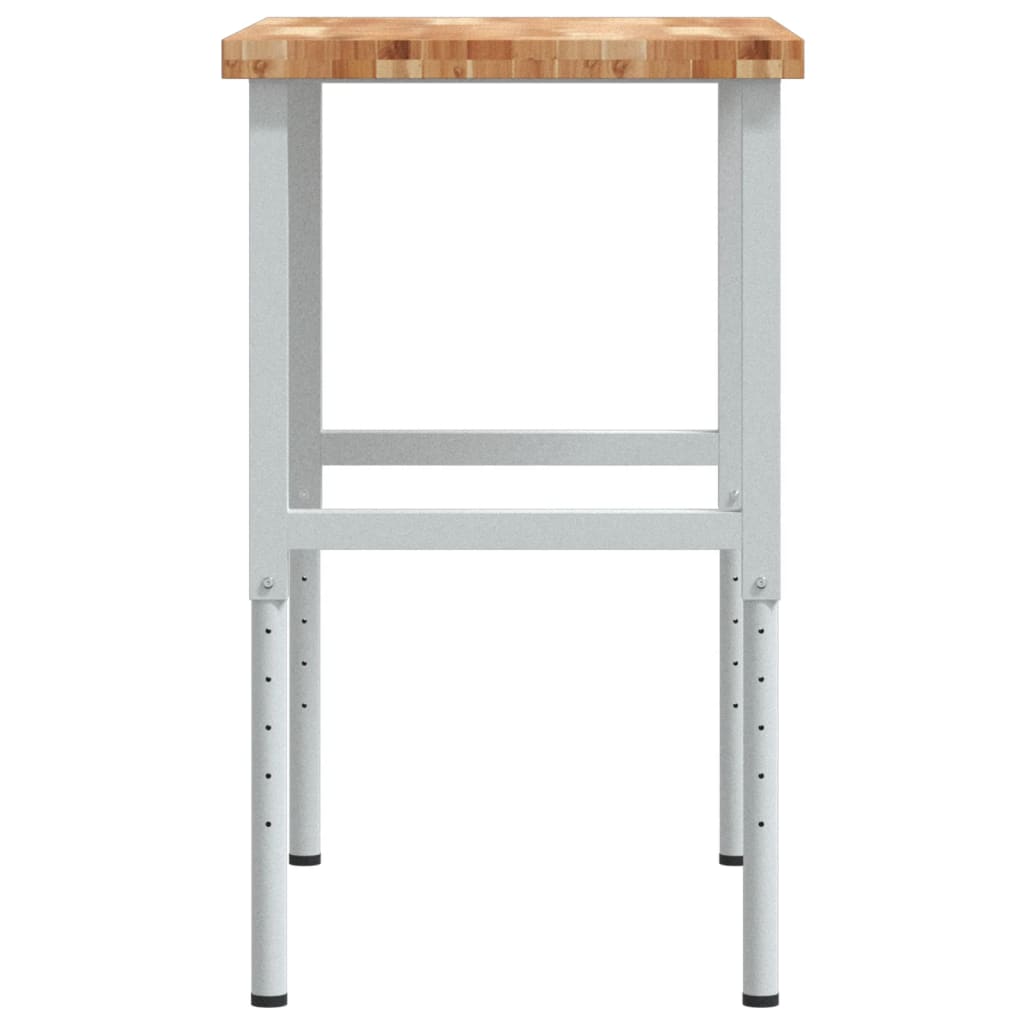 Werkbank rechthoekig 100x60x(73-99,5) cm massief acaciahout is nu te koop bij PeponiXL, paradijselijk wonen!