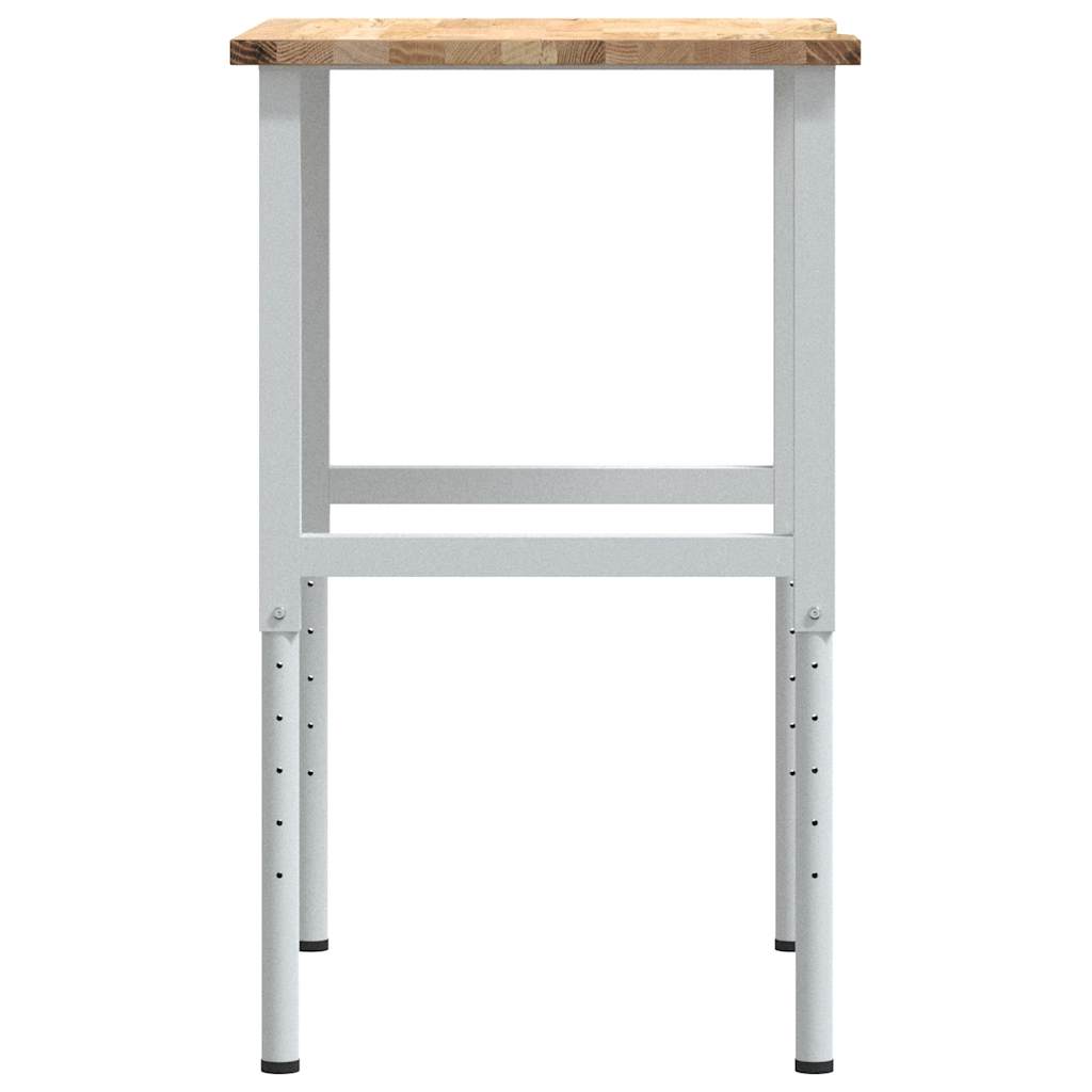 Werkbank 80x60x(71,5-98) cm massief eikenhout is nu te koop bij PeponiXL, paradijselijk wonen!