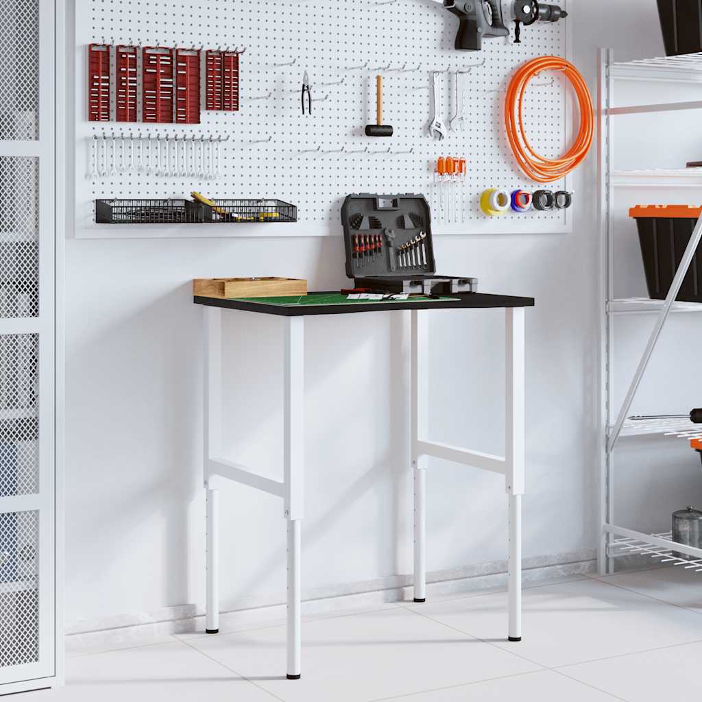 Werkbank 80x60x(71,5-98) cm eikenhout donkerbruin is nu te koop bij PeponiXL, paradijselijk wonen!