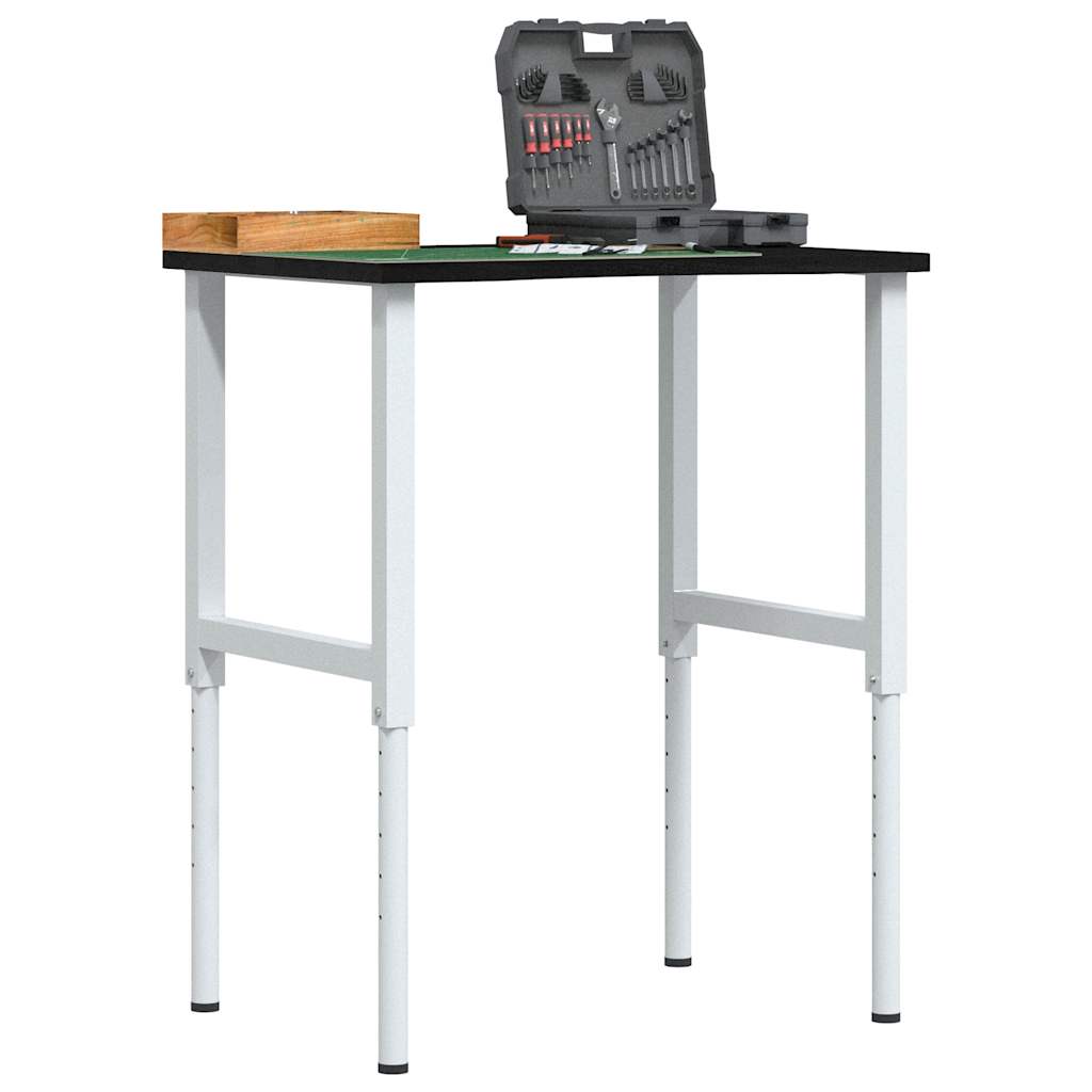 Werkbank 80x60x(71,5-98) cm eikenhout donkerbruin is nu te koop bij PeponiXL, paradijselijk wonen!