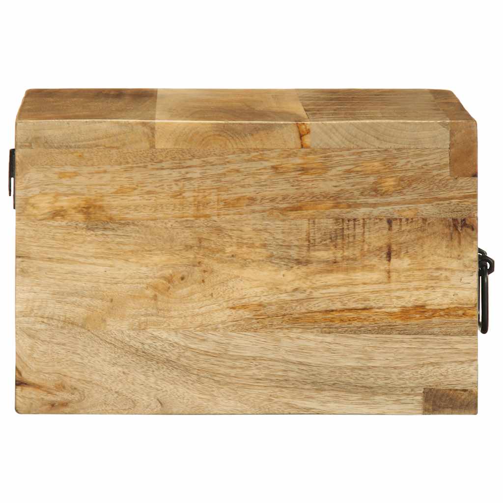 Nachtkastje wandgemonteerd massief ruw mangohout is nu te koop bij PeponiXL, paradijselijk wonen!