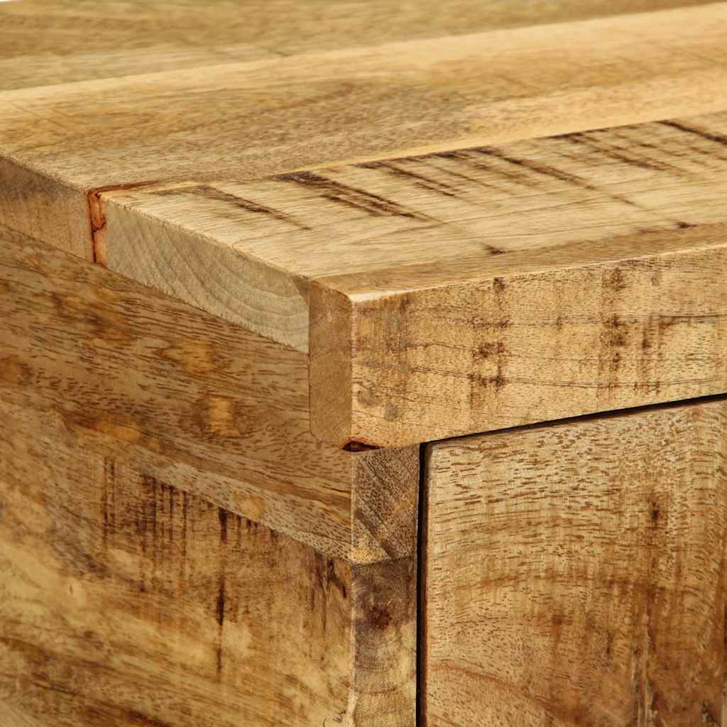 Nachtkastje wandgemonteerd massief ruw mangohout is nu te koop bij PeponiXL, paradijselijk wonen!