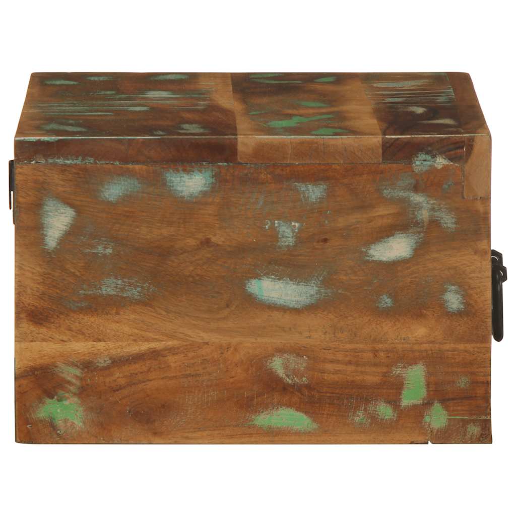 Nachtkastje wandgemonteerd massief gerecycled hout is nu te koop bij PeponiXL, paradijselijk wonen!