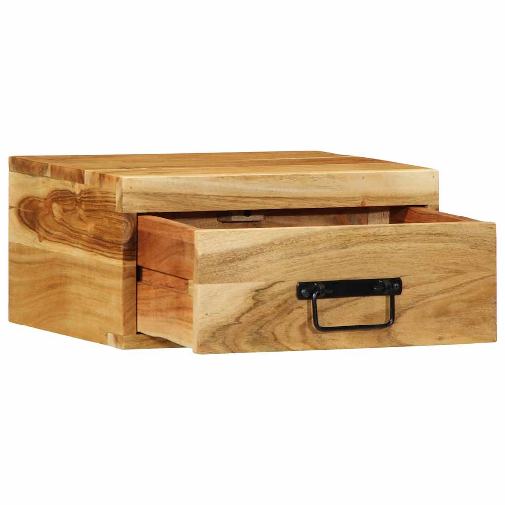 Nachtkastjes 2 st wandgemonteerd massief acaciahout is nu te koop bij PeponiXL, paradijselijk wonen!