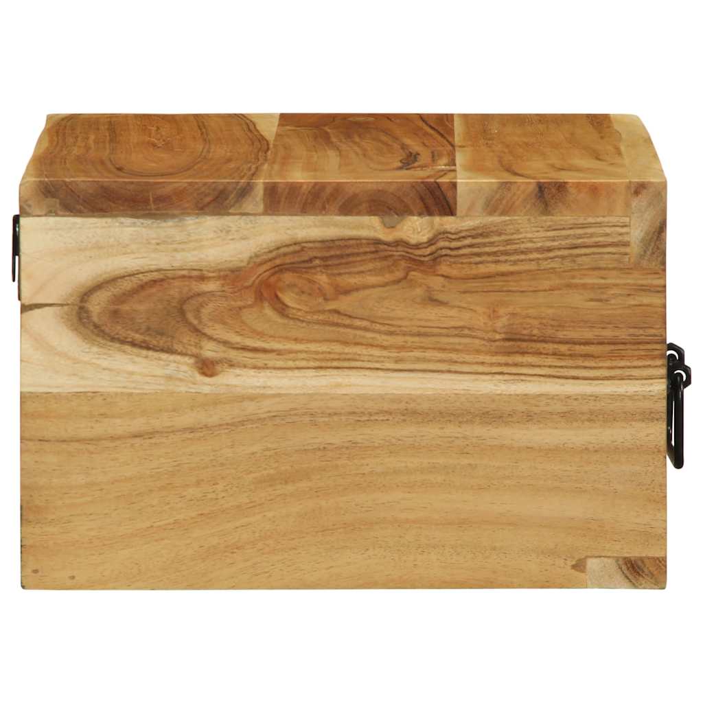 Nachtkastjes 2 st wandgemonteerd massief acaciahout is nu te koop bij PeponiXL, paradijselijk wonen!