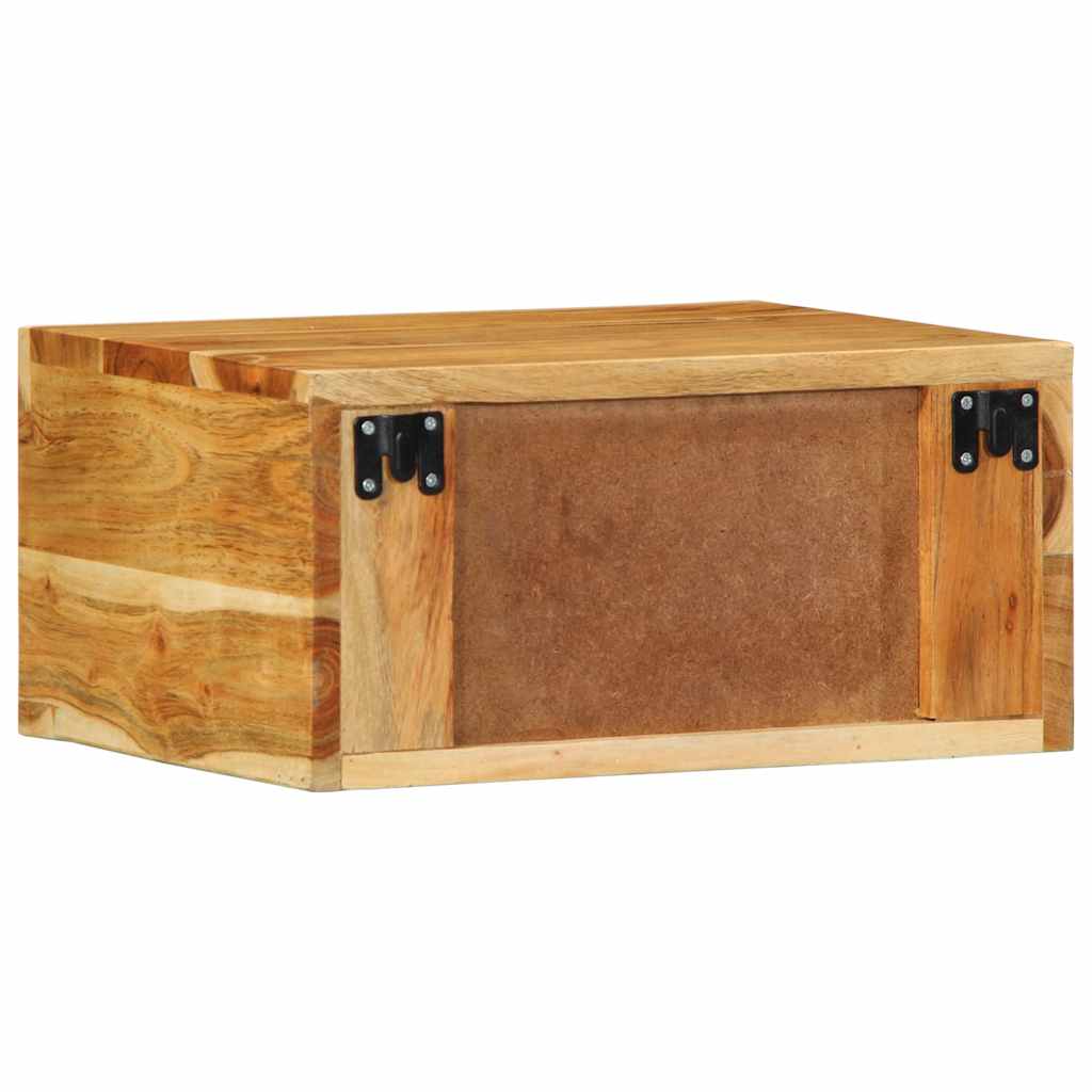 Nachtkastjes 2 st wandgemonteerd massief acaciahout is nu te koop bij PeponiXL, paradijselijk wonen!