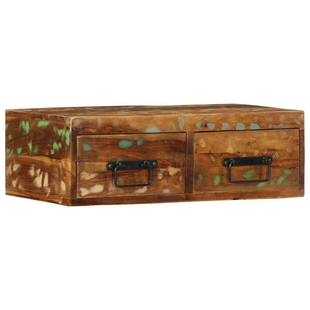 Tv-meubel wandmontage 60x30x19 cm massief gerecycled hout is nu te koop bij PeponiXL, paradijselijk wonen!