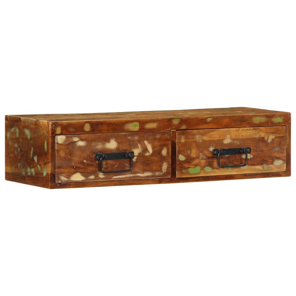 Tv-meubel wandmontage 80x30x19 cm massief gerecycled hout is nu te koop bij PeponiXL, paradijselijk wonen!