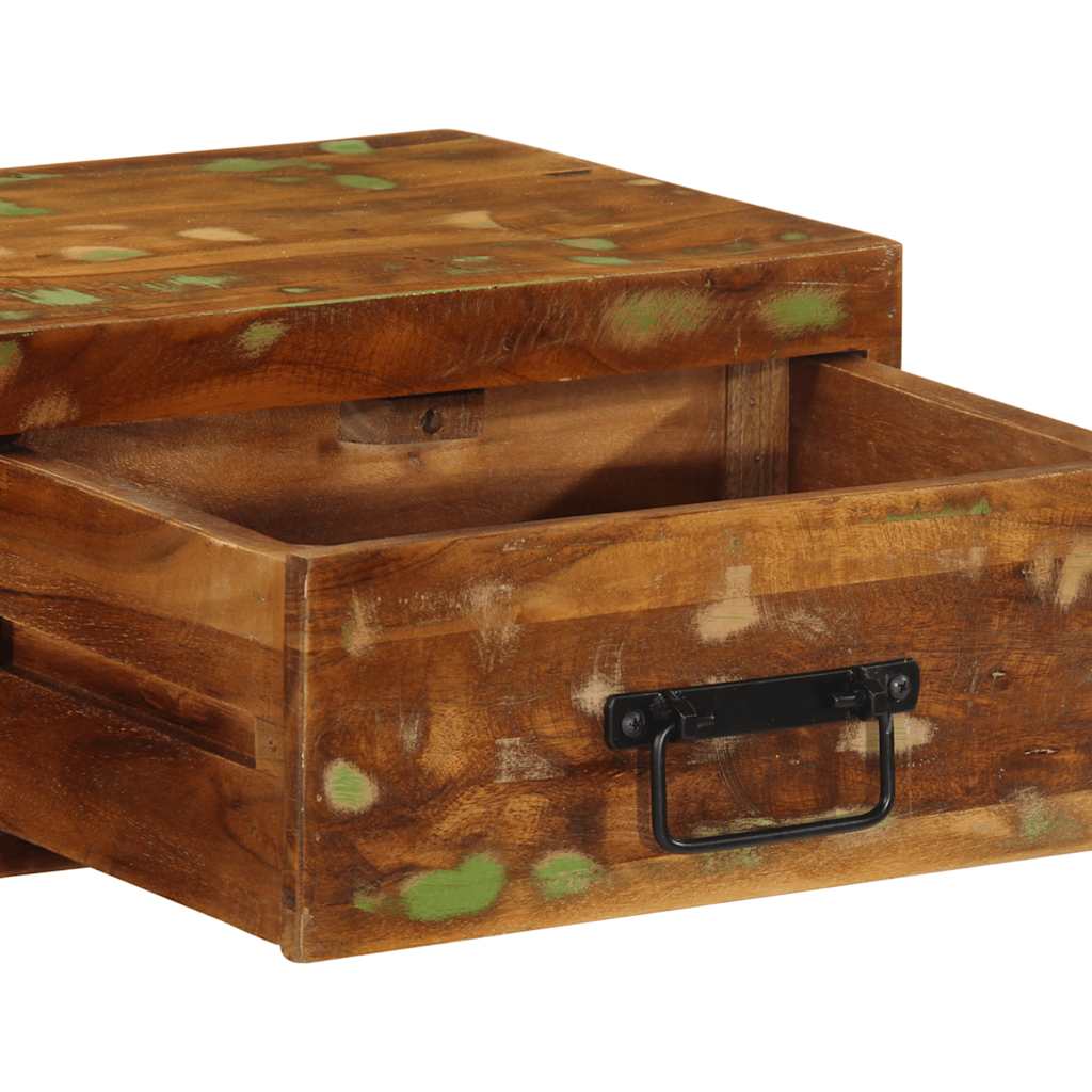 Tv-meubel wandmontage 80x30x19 cm massief gerecycled hout is nu te koop bij PeponiXL, paradijselijk wonen!