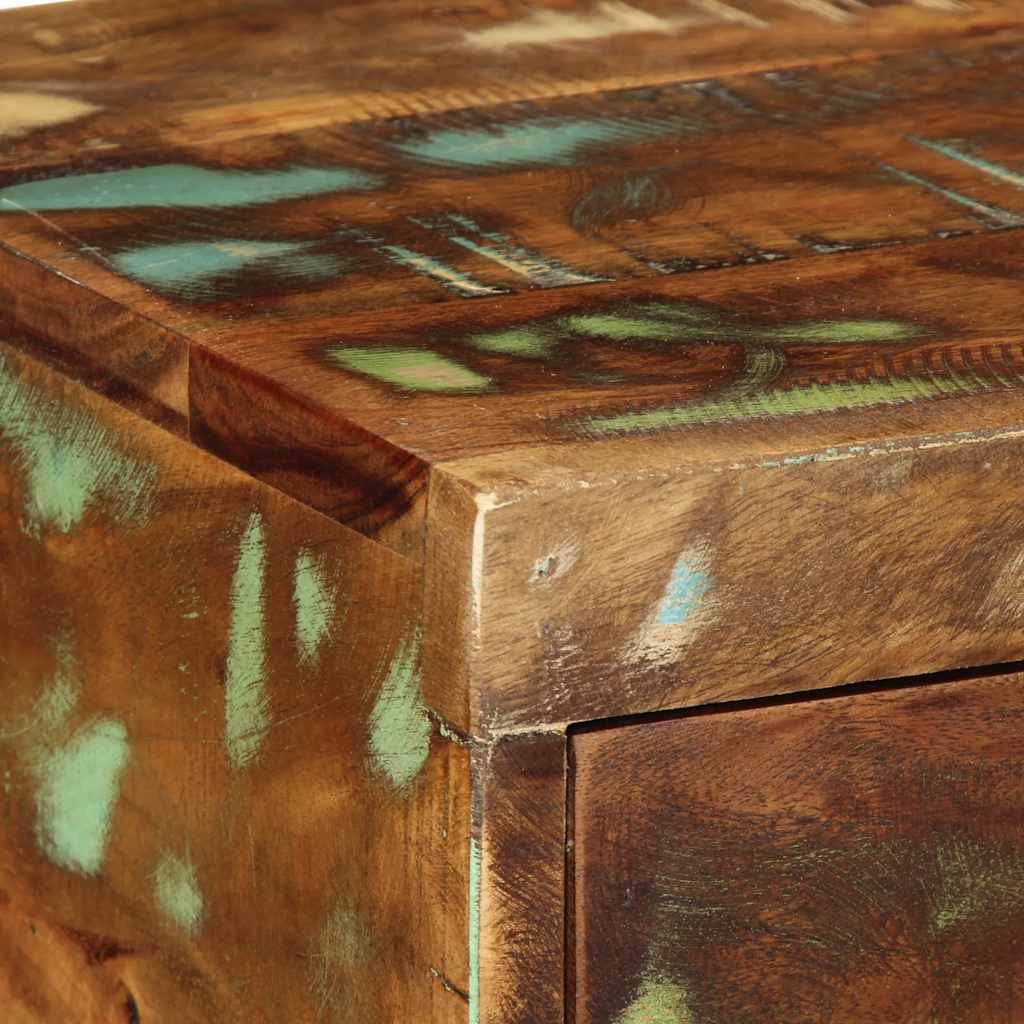 Tv-meubel wandmontage 100x30x19 cm massief gerecycled hout is nu te koop bij PeponiXL, paradijselijk wonen!