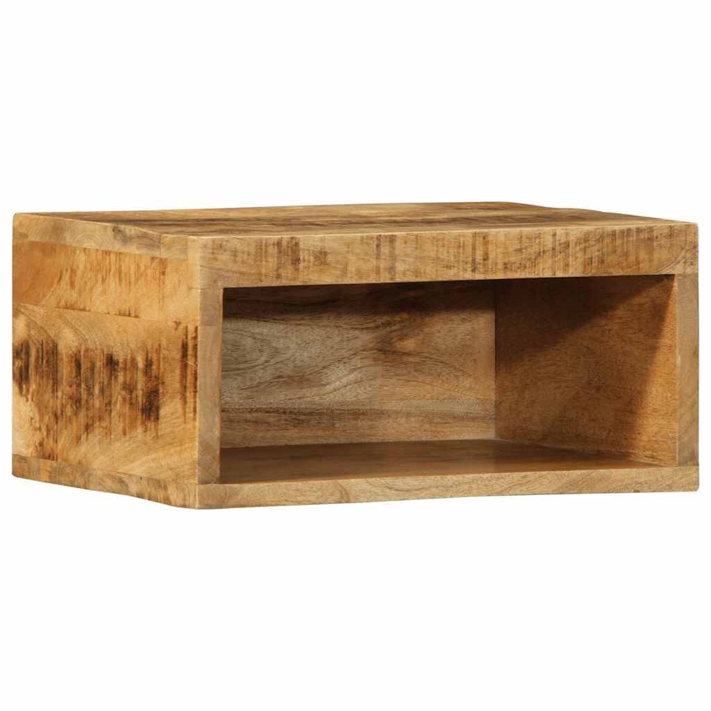 Tv-meubel wandmontage 40x30x19 cm massief ruw mangohout is nu te koop bij PeponiXL, paradijselijk wonen!