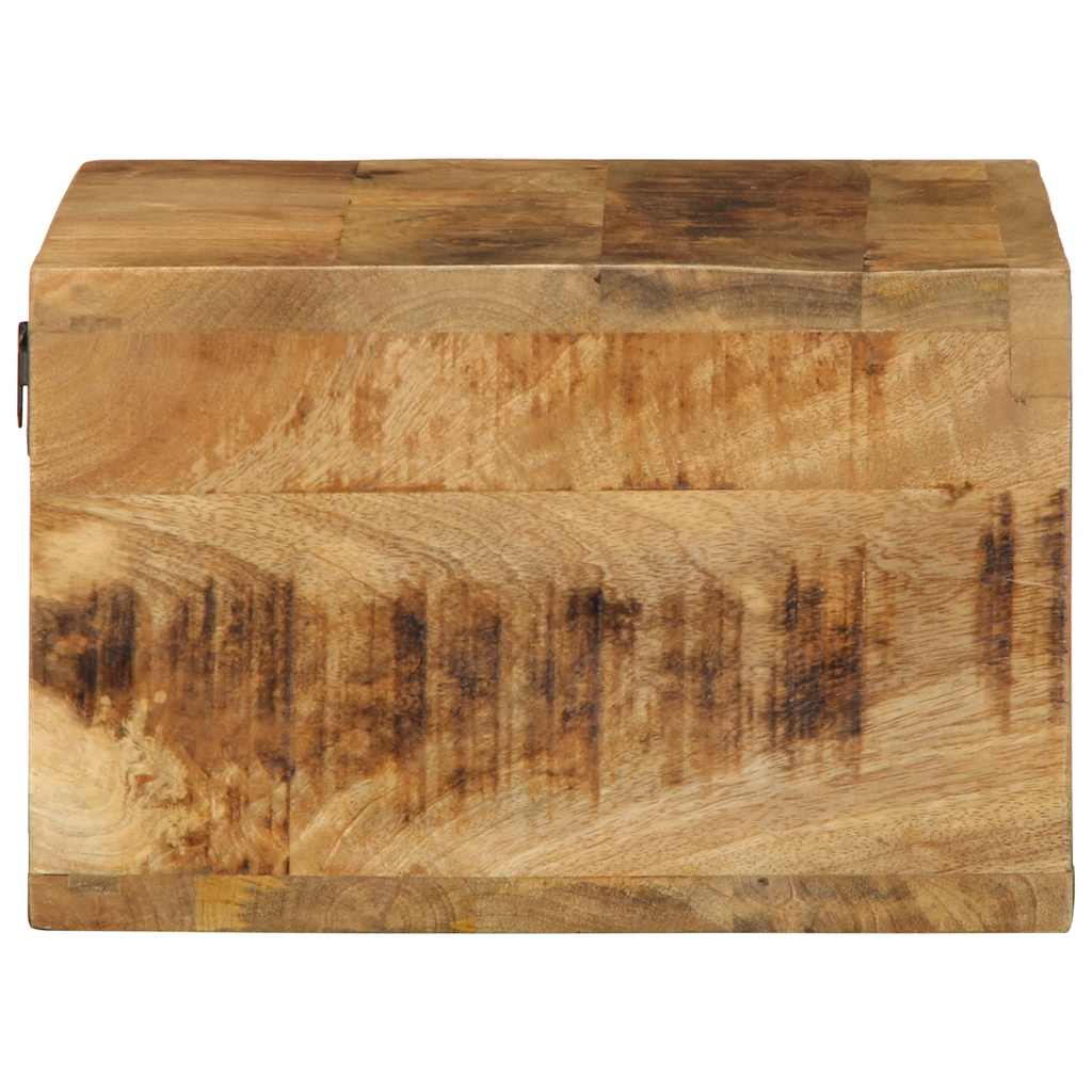 Tv-meubel wandmontage 40x30x19 cm massief ruw mangohout is nu te koop bij PeponiXL, paradijselijk wonen!