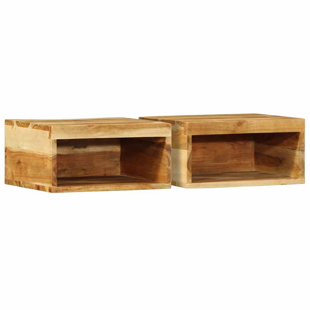 Tv-wandmeubelen 2 st massief acaciahout is nu te koop bij PeponiXL, paradijselijk wonen!