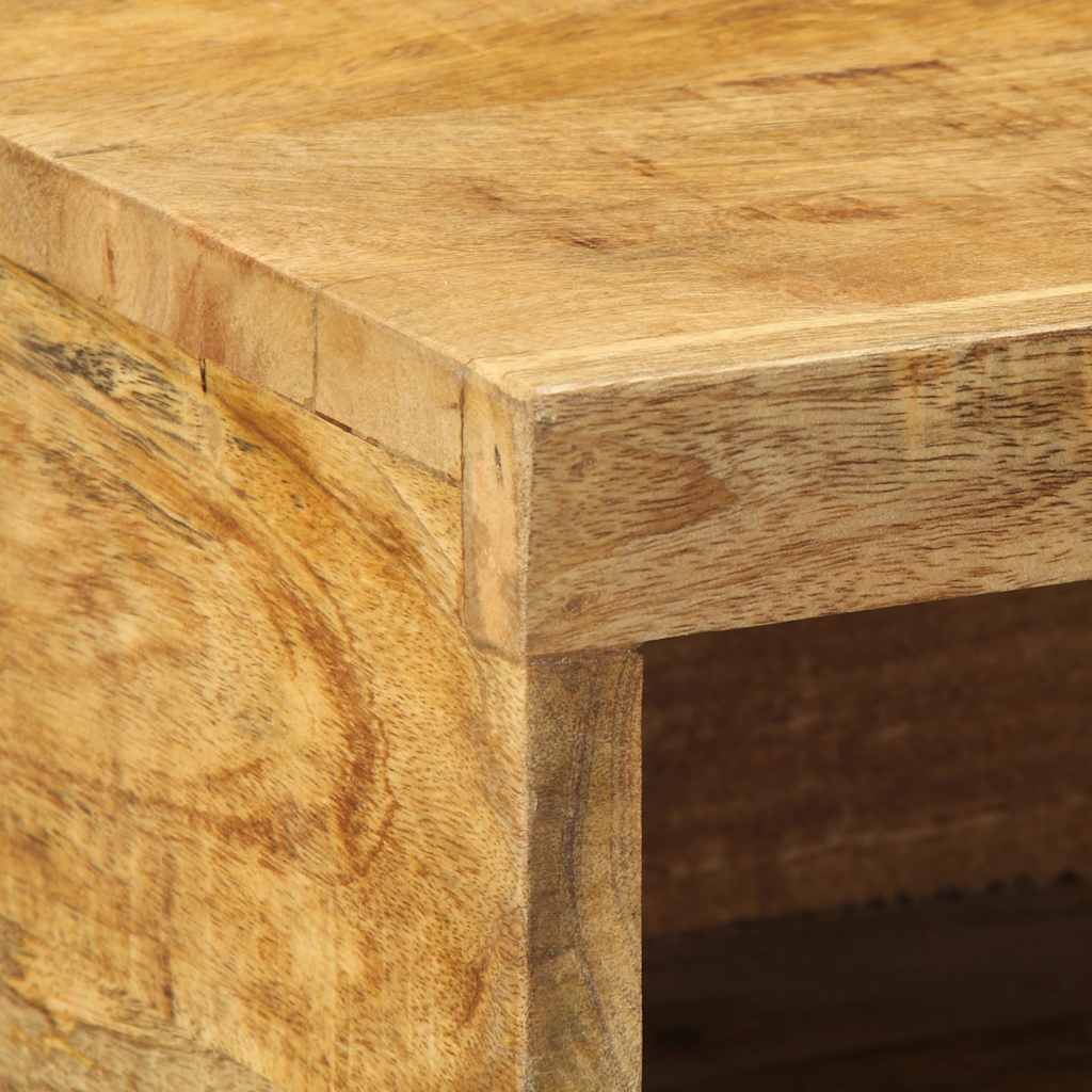 Tv-meubel wandmontage 60x30x19 cm massief ruw mangohout is nu te koop bij PeponiXL, paradijselijk wonen!