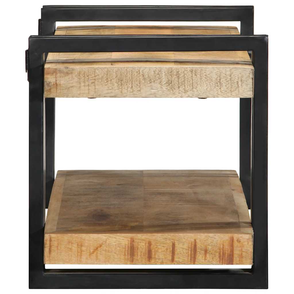 Wandschap 70x33x35 cm massief ruw mangohout is nu te koop bij PeponiXL, paradijselijk wonen!