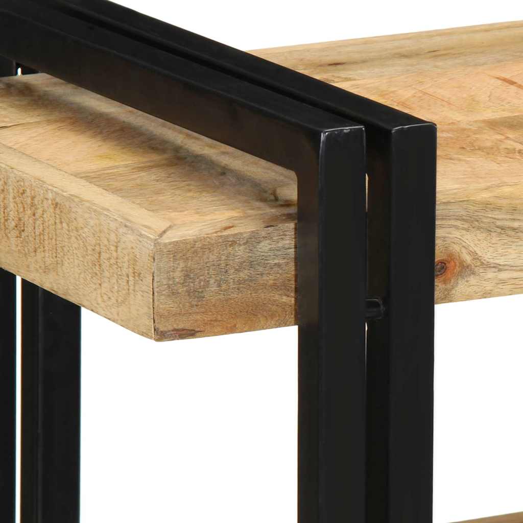 Wandschap 70x33x35 cm massief ruw mangohout is nu te koop bij PeponiXL, paradijselijk wonen!
