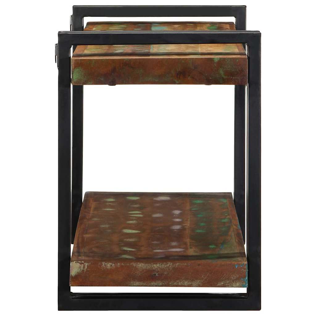 Wandschap massief gerecycled hout meerkleurig is nu te koop bij PeponiXL, paradijselijk wonen!