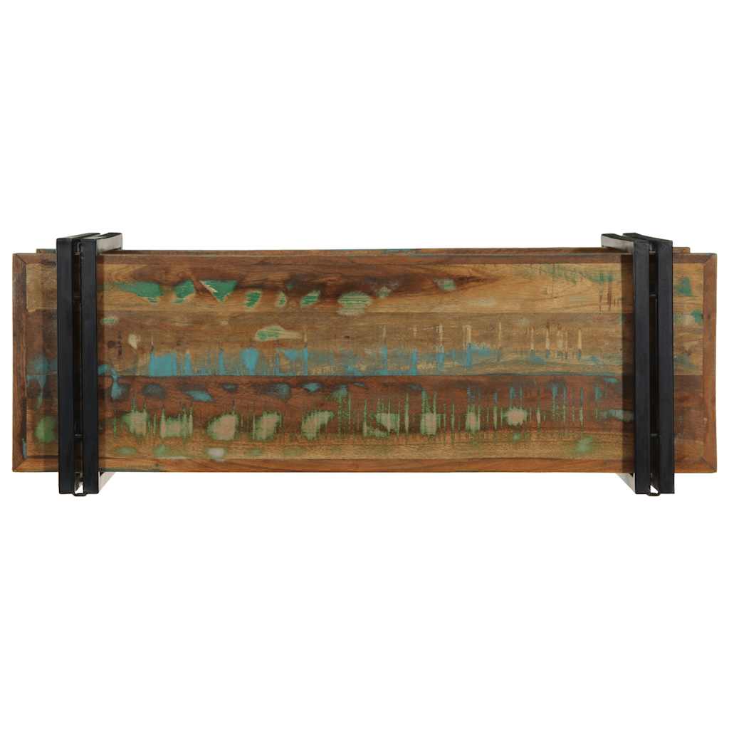 Wandschap massief gerecycled hout meerkleurig is nu te koop bij PeponiXL, paradijselijk wonen!