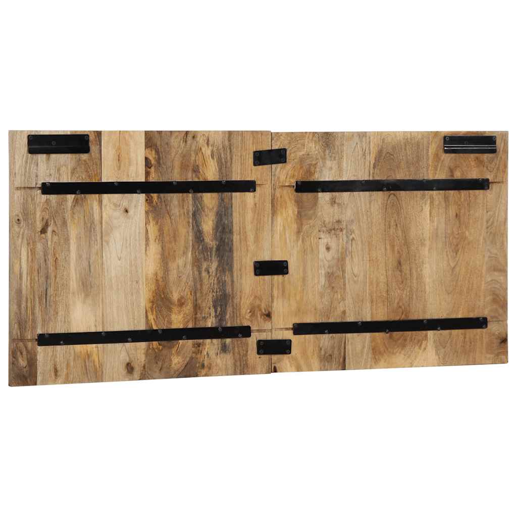 Hoofdbord 120 cm massief ruw mangohout is nu te koop bij PeponiXL, paradijselijk wonen!