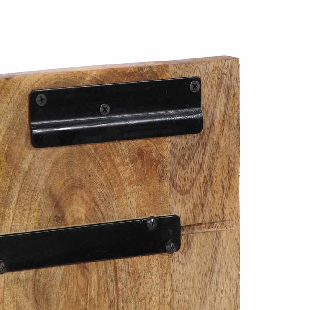 Hoofdbord 120 cm massief ruw mangohout is nu te koop bij PeponiXL, paradijselijk wonen!