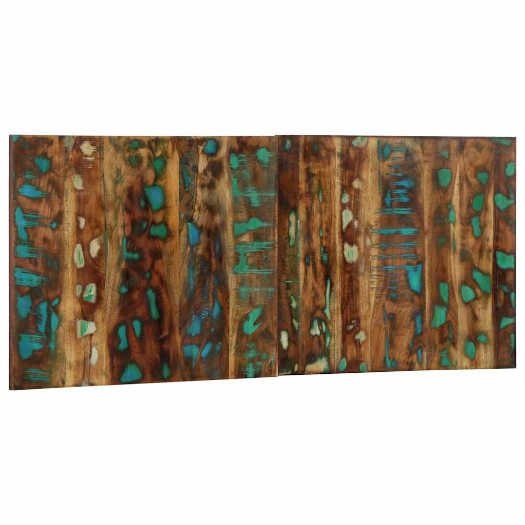 Hoofdbord 120 cm massief gerecycled hout meerkleurig is nu te koop bij PeponiXL, paradijselijk wonen!
