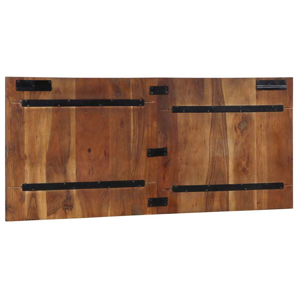 Hoofdbord 120 cm massief gerecycled hout meerkleurig is nu te koop bij PeponiXL, paradijselijk wonen!