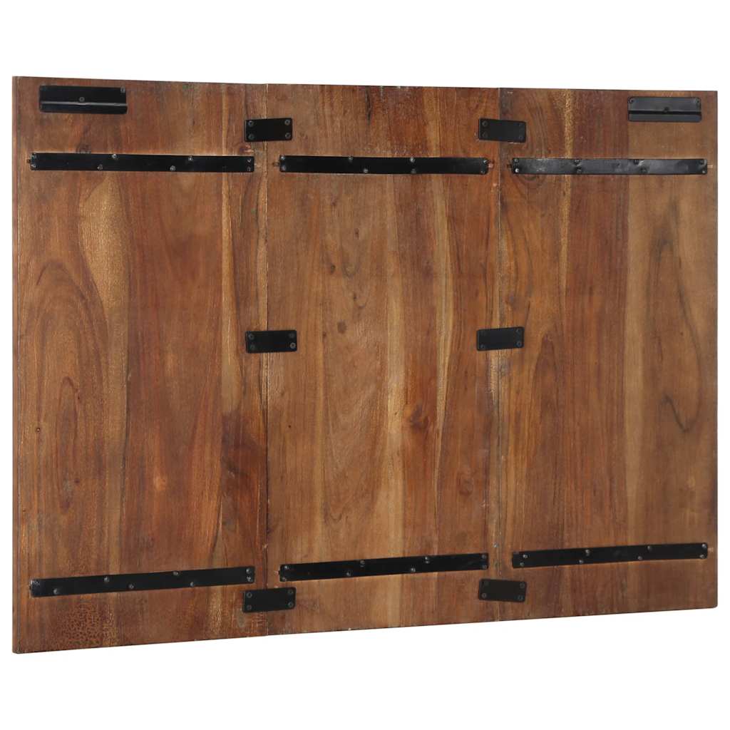 Hoofdbord 120 cm massief gerecycled hout meerkleurig is nu te koop bij PeponiXL, paradijselijk wonen!
