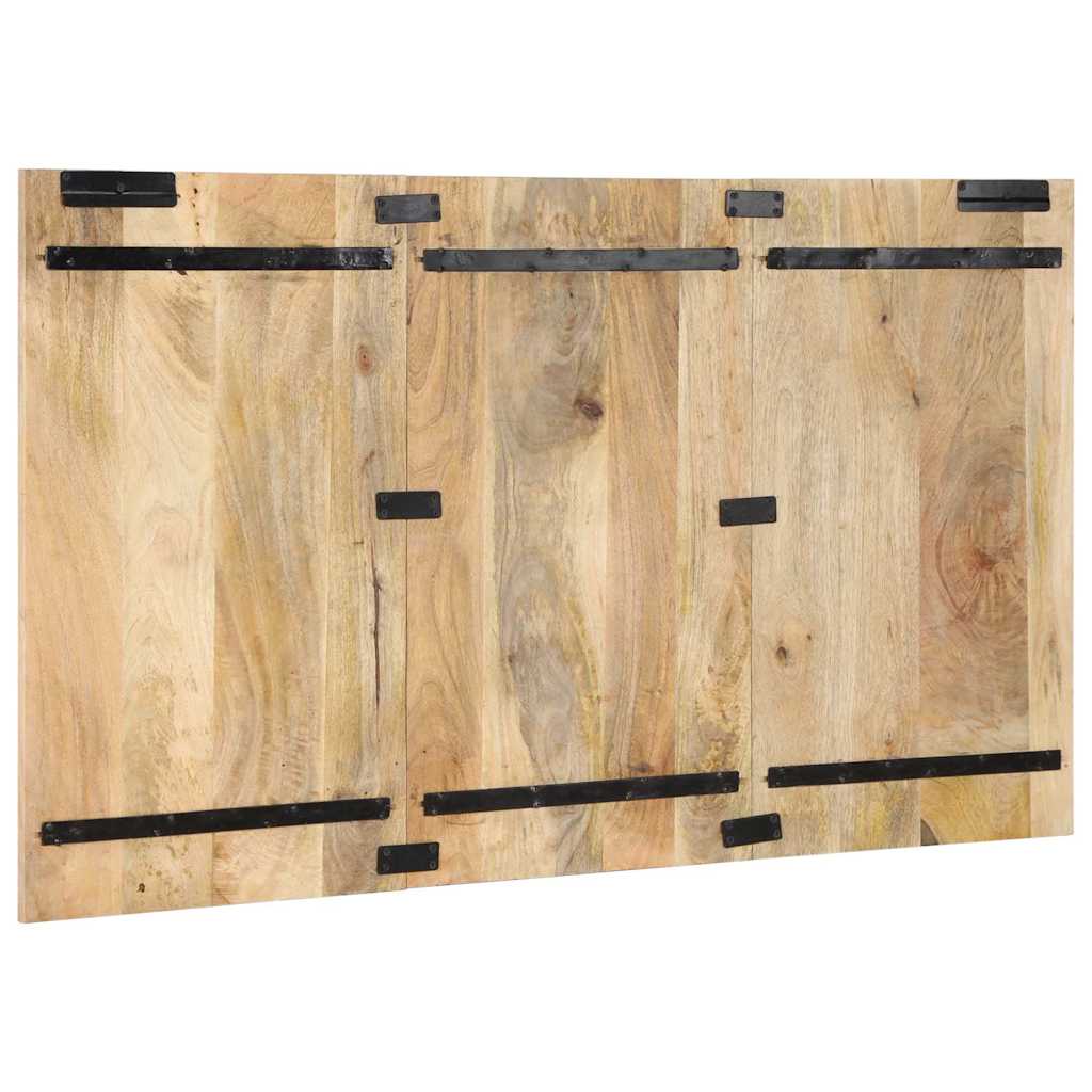 Hoofdbord 140 cm massief ruw mangohout is nu te koop bij PeponiXL, paradijselijk wonen!