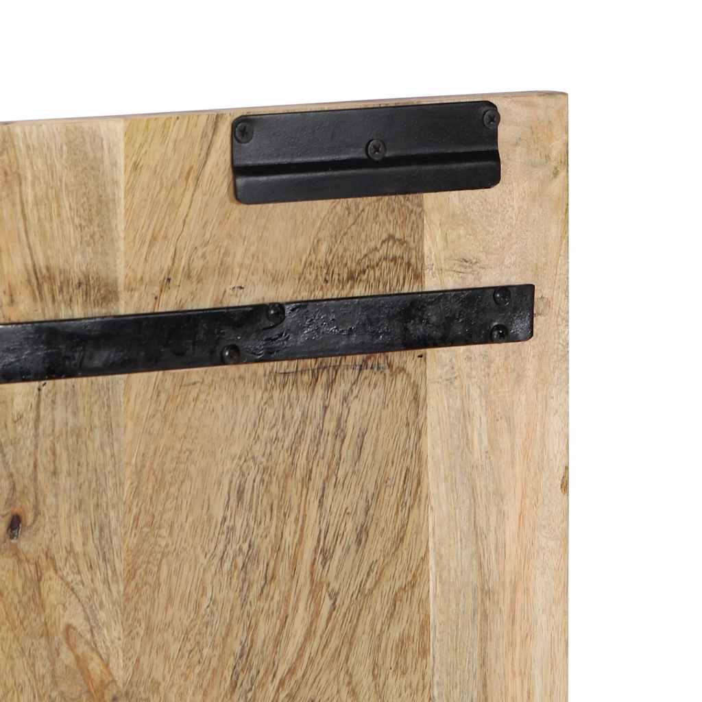 Hoofdbord 140 cm massief ruw mangohout is nu te koop bij PeponiXL, paradijselijk wonen!