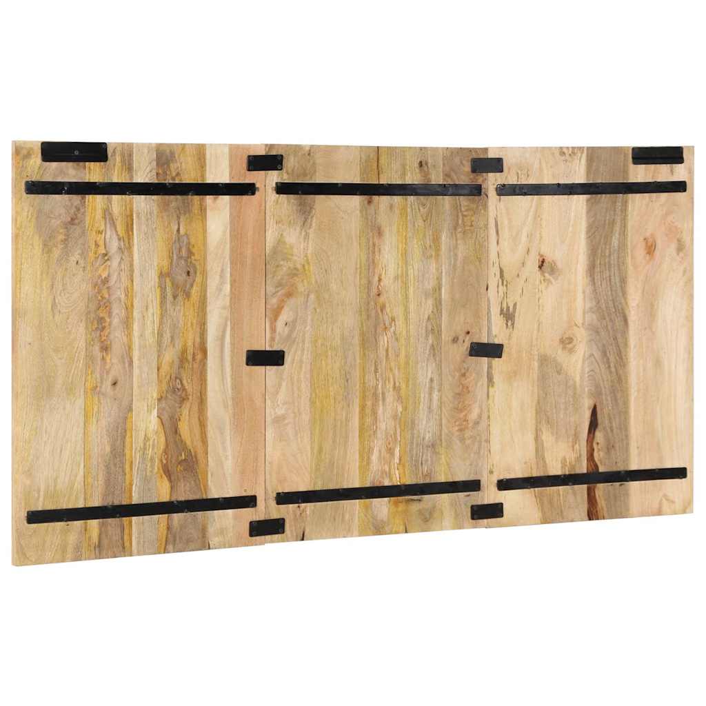 Hoofdbord 160 cm massief ruw mangohout is nu te koop bij PeponiXL, paradijselijk wonen!