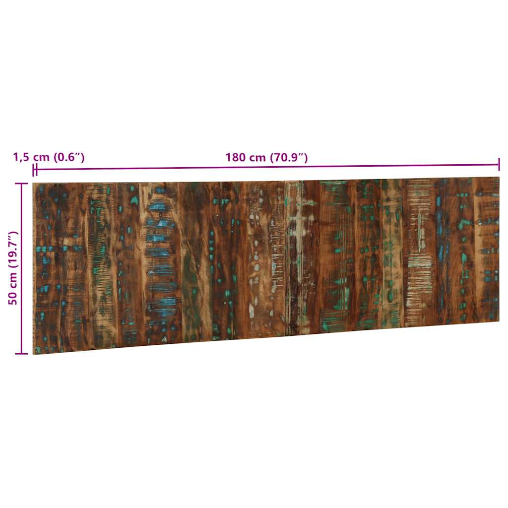 Hoofdbord 180 cm massief gerecycled hout meerkleurig is nu te koop bij PeponiXL, paradijselijk wonen!