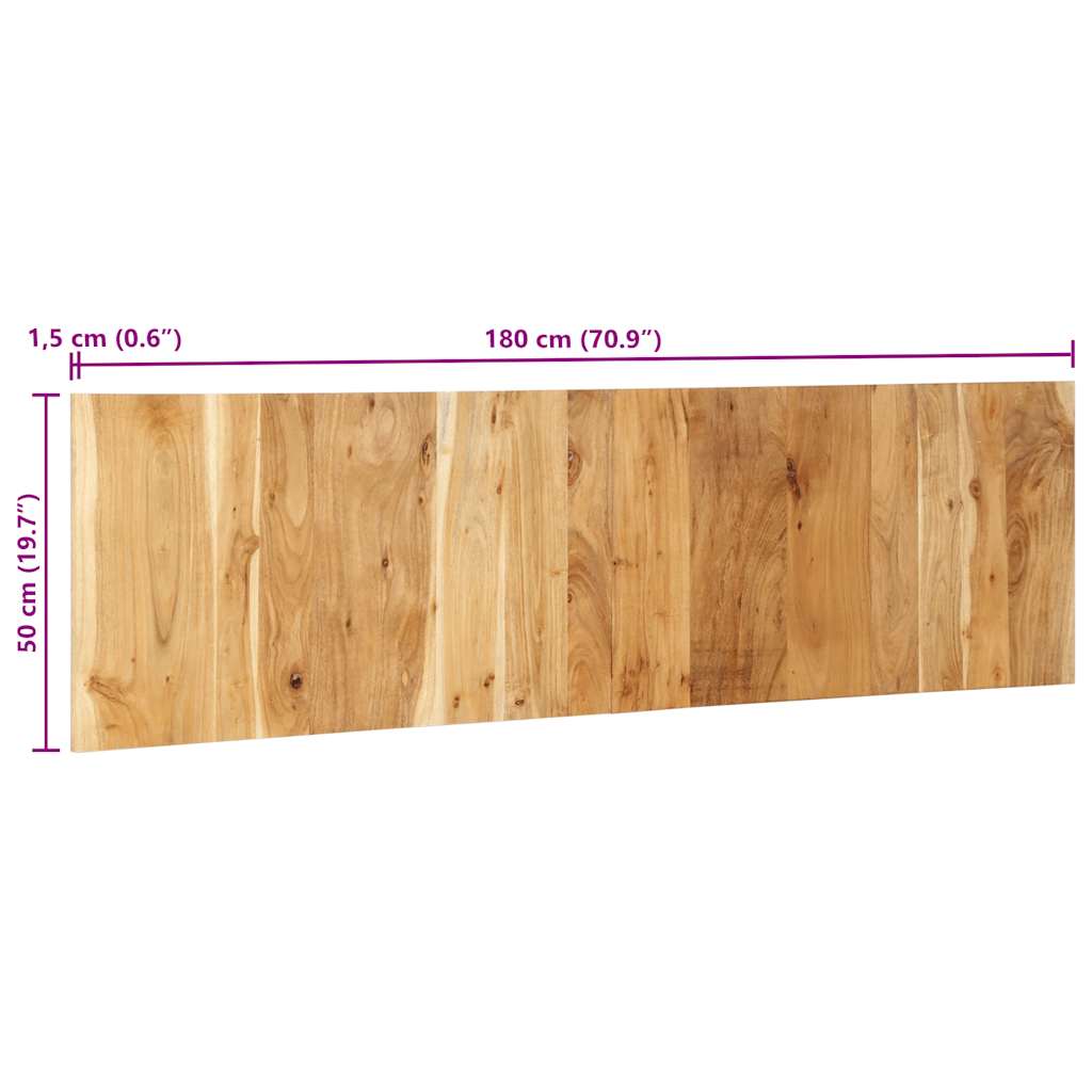 Hoofdbord 180 cm massief acaciahout is nu te koop bij PeponiXL, paradijselijk wonen!