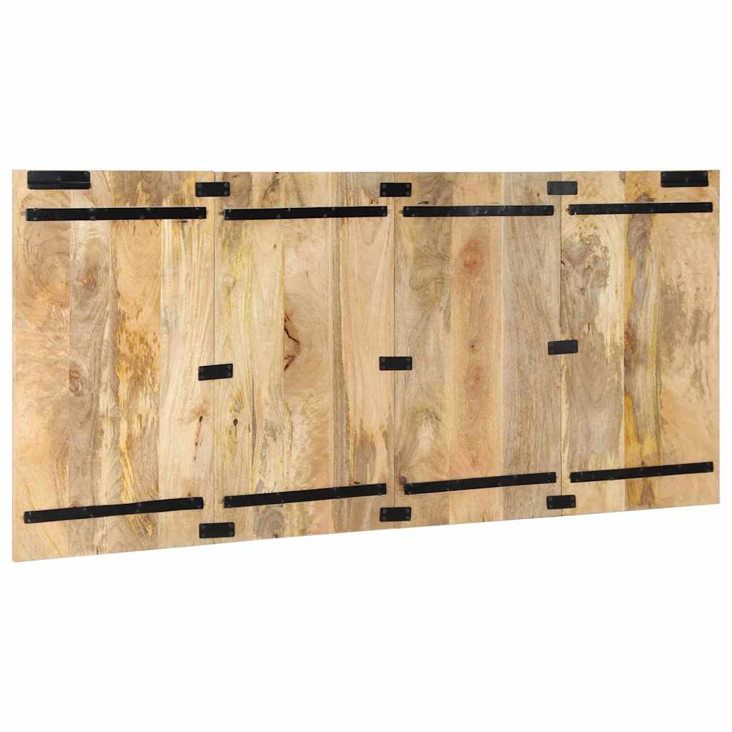 Hoofdbord 180 cm massief ruw mangohout is nu te koop bij PeponiXL, paradijselijk wonen!