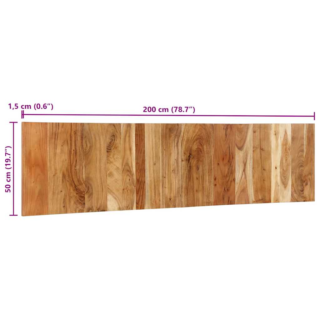 Hoofdbord 200 cm massief acaciahout is nu te koop bij PeponiXL, paradijselijk wonen!
