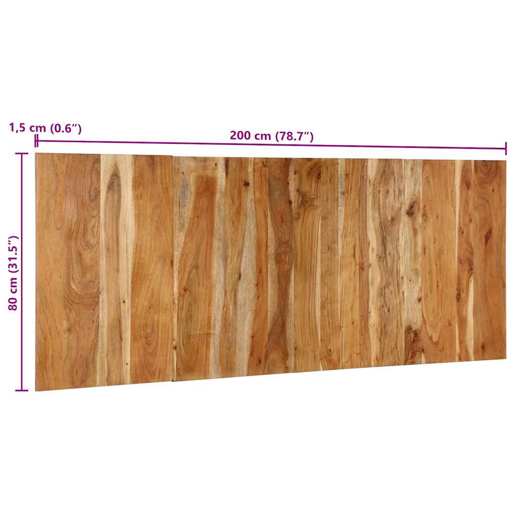 Hoofdbord 200 cm massief acaciahout is nu te koop bij PeponiXL, paradijselijk wonen!
