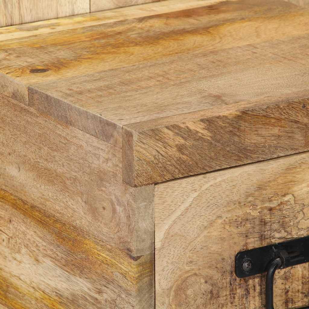 Nachtkastje 60x32x80 cm massief ruw mangohout is nu te koop bij PeponiXL, paradijselijk wonen!