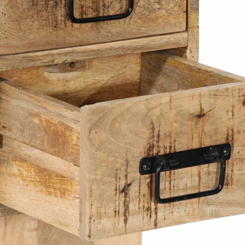 Nachtkastje 60x32x80 cm massief ruw mangohout is nu te koop bij PeponiXL, paradijselijk wonen!