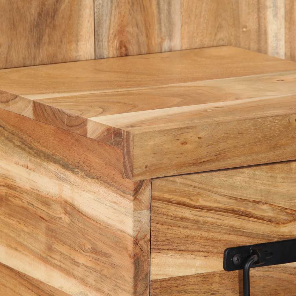 Nachtkastje 60x32x80 cm massief acaciahout is nu te koop bij PeponiXL, paradijselijk wonen!