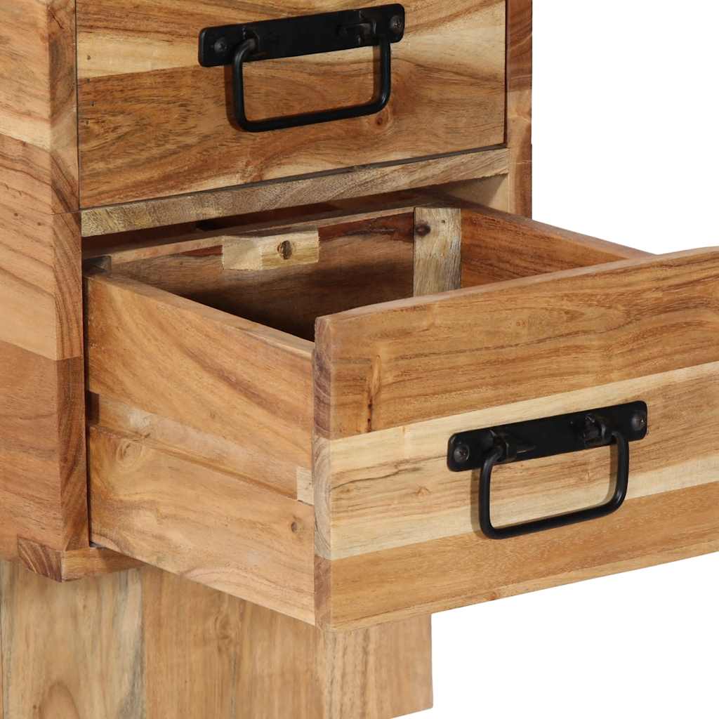 Nachtkastje 60x32x80 cm massief acaciahout is nu te koop bij PeponiXL, paradijselijk wonen!