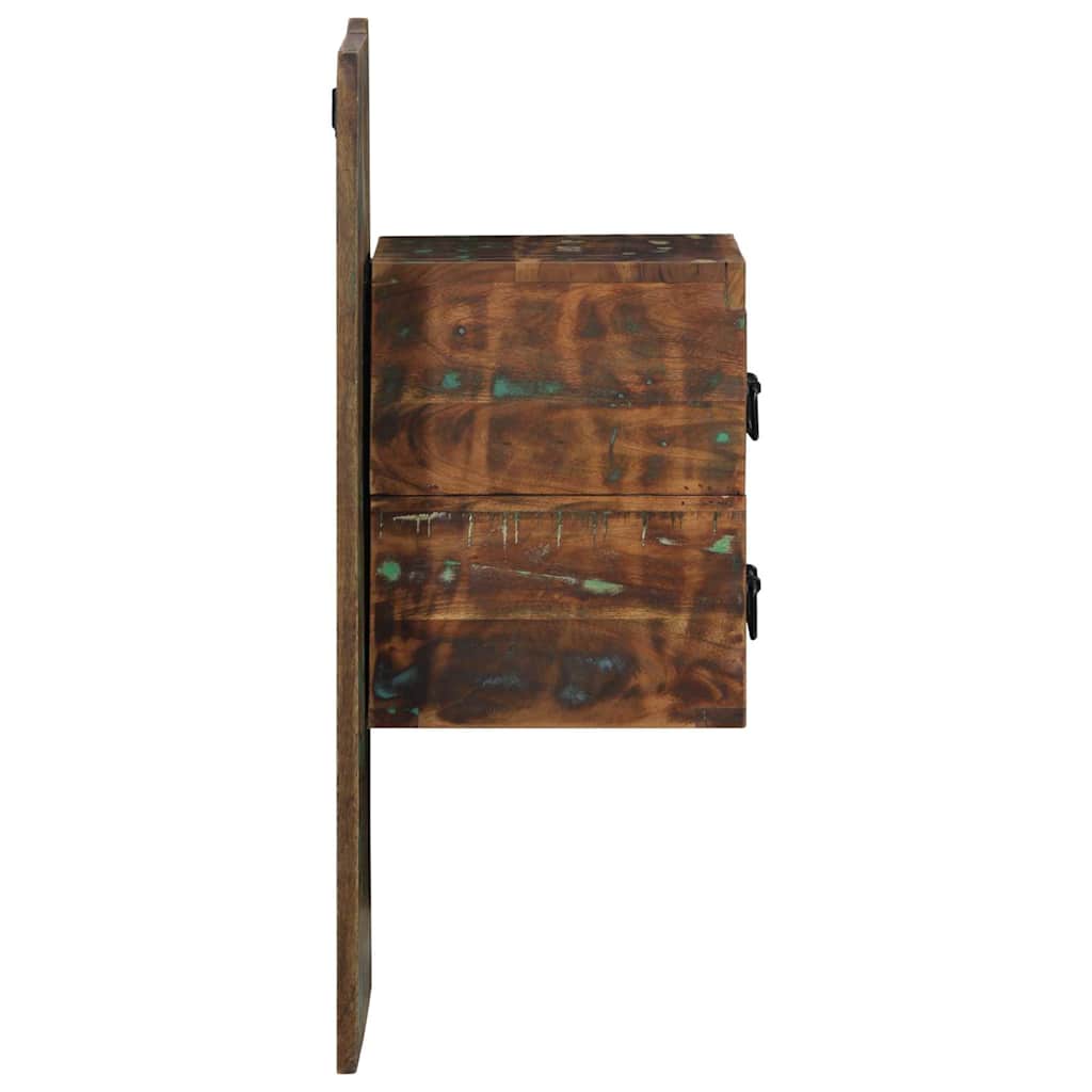 Nachtkastje 60x32x80 cm massief gerecycled hout meerkleurig is nu te koop bij PeponiXL, paradijselijk wonen!