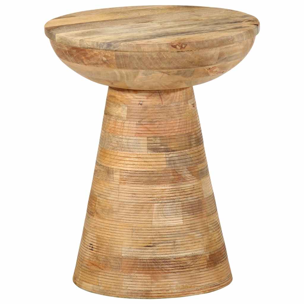 Bijzettafel Ø37x45 cm massief mangohout is nu te koop bij PeponiXL, paradijselijk wonen!