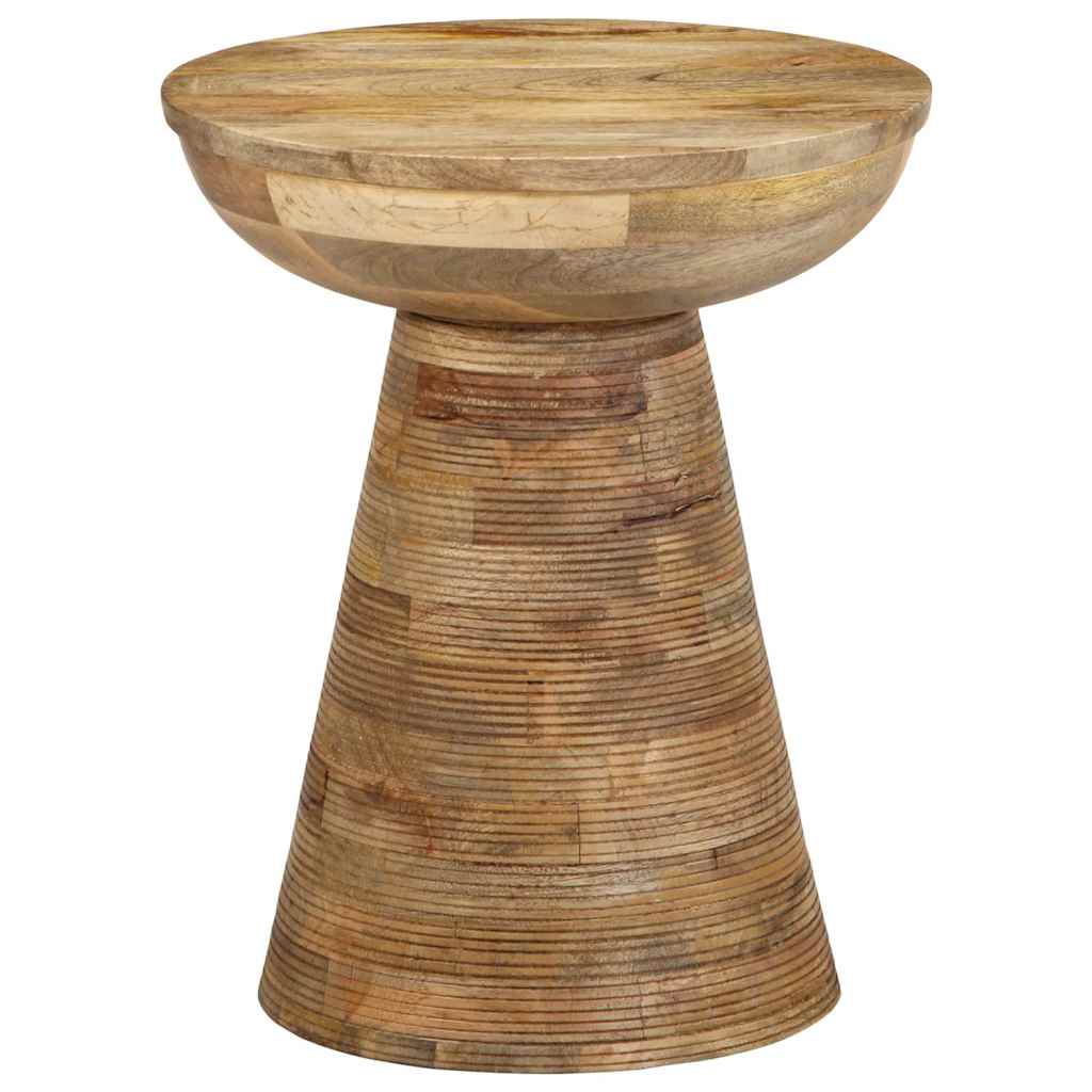 Bijzettafel Ø37x45 cm massief mangohout is nu te koop bij PeponiXL, paradijselijk wonen!