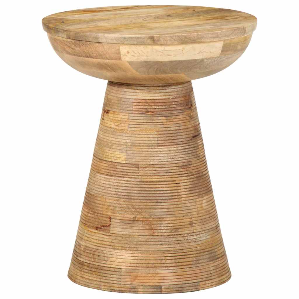 Bijzettafel Ø37x45 cm massief mangohout is nu te koop bij PeponiXL, paradijselijk wonen!