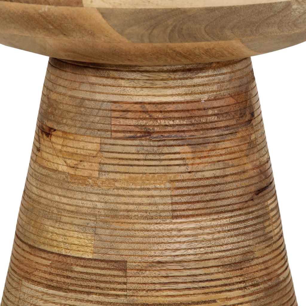 Bijzettafel Ø37x45 cm massief mangohout is nu te koop bij PeponiXL, paradijselijk wonen!