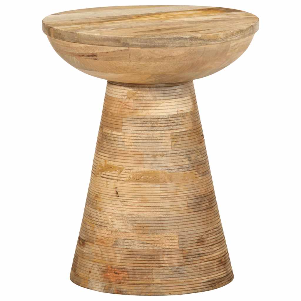 Bijzettafel Ø37x45 cm massief mangohout is nu te koop bij PeponiXL, paradijselijk wonen!