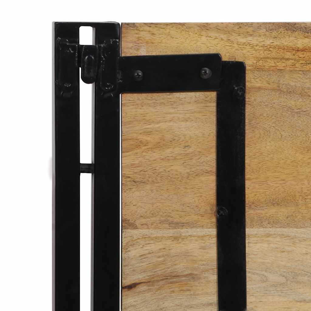 Hoofdeinde 100 cm massief hout mango en ijzer is nu te koop bij PeponiXL, paradijselijk wonen!