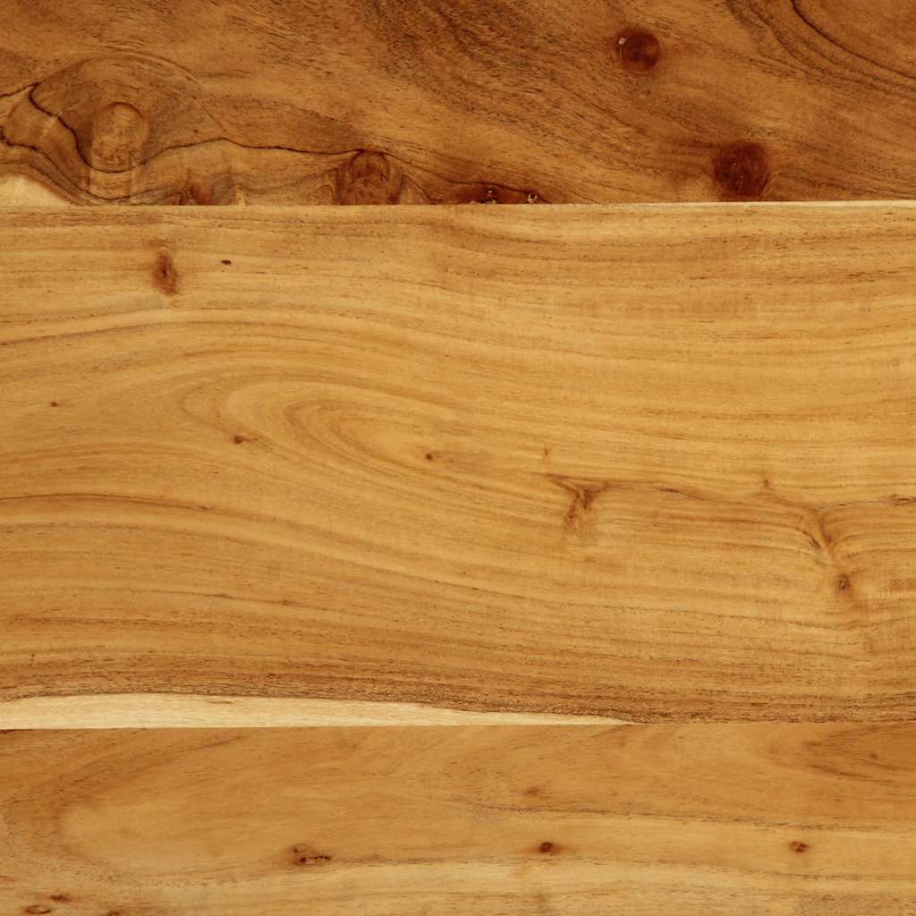 Hoofdeinde 100 cm massief hout acaciahout en ijzer is nu te koop bij PeponiXL, paradijselijk wonen!