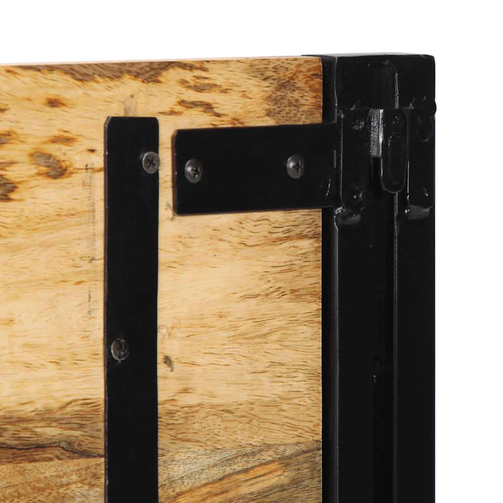 Hoofdeinde 120 cm massief hout mango en ijzer is nu te koop bij PeponiXL, paradijselijk wonen!